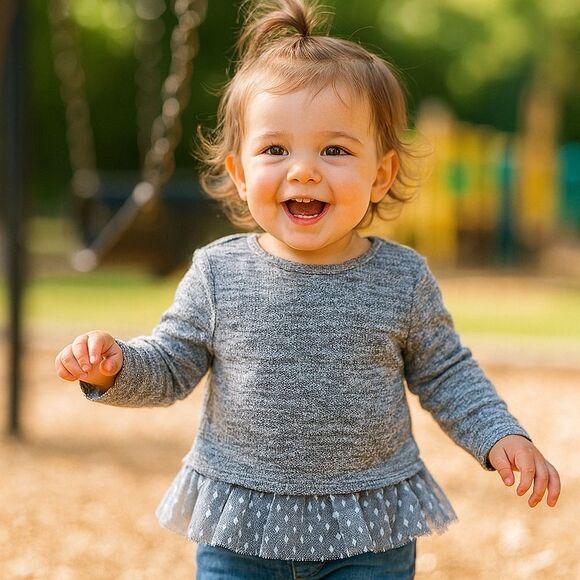 Arizona Jean Co. Tulle Trim Sweater Size 18M - Picture 1 of 6